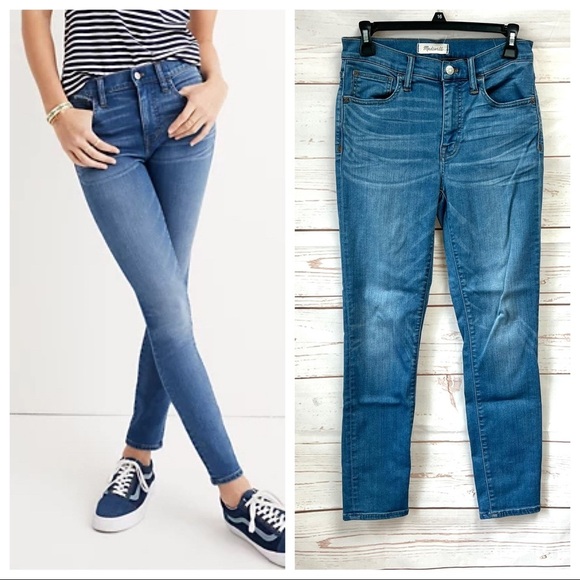 Madewell High Rise Roadtripper Crop Skinny Jeans in Declan Wash - Picture 3 of 13